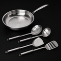 Titanium Hammered Pan Pro & Utensil Set