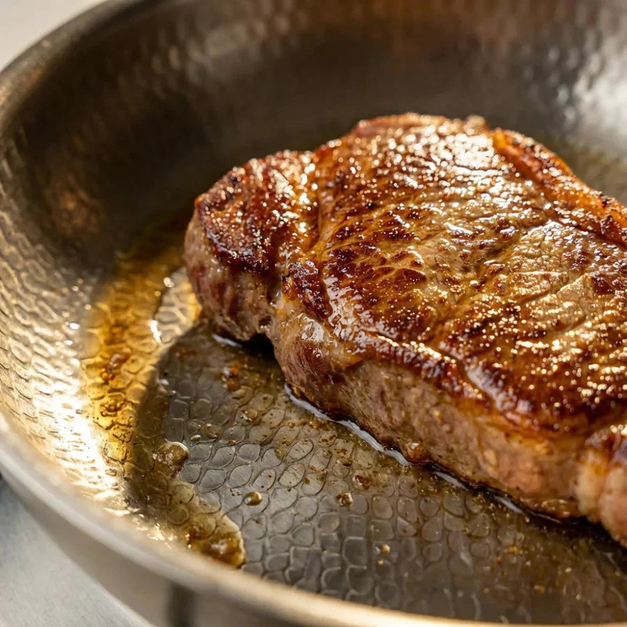 Titanium Hammered Pan + Spatula