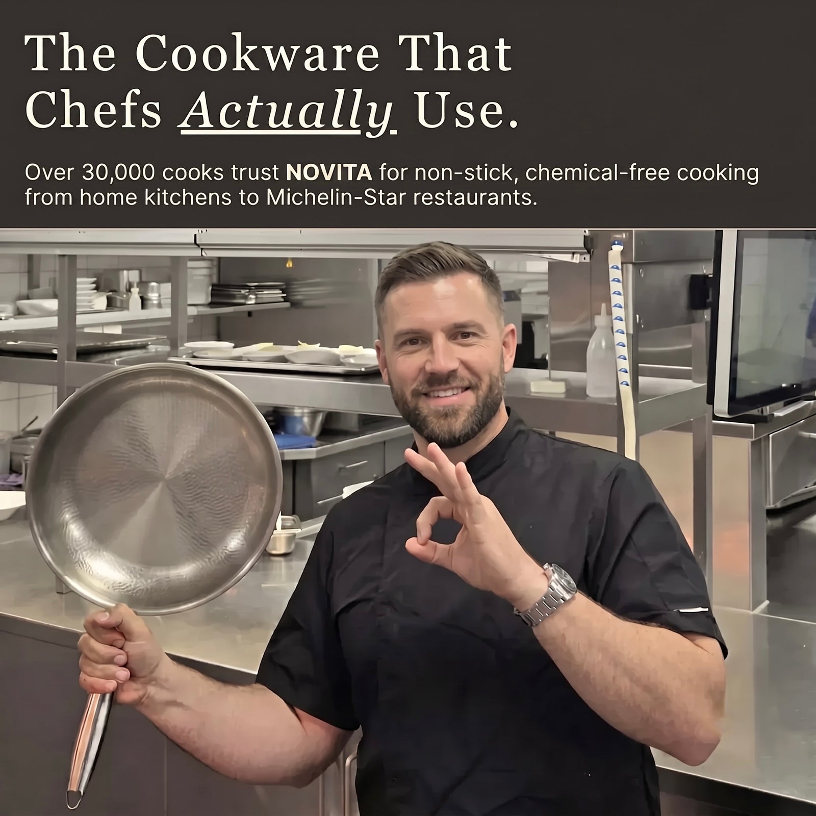 Titanium Hammered Pan Pro & Utensil Set