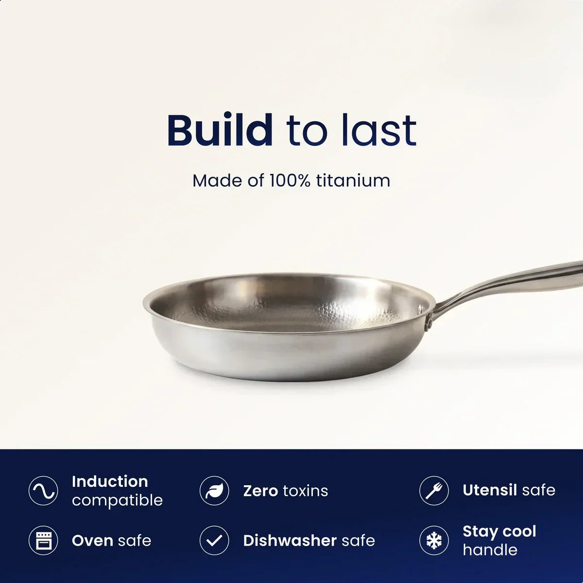 Titanium Hammered Pan + Spatula
