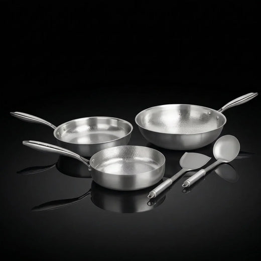 Titanium Hammered Cookware Set